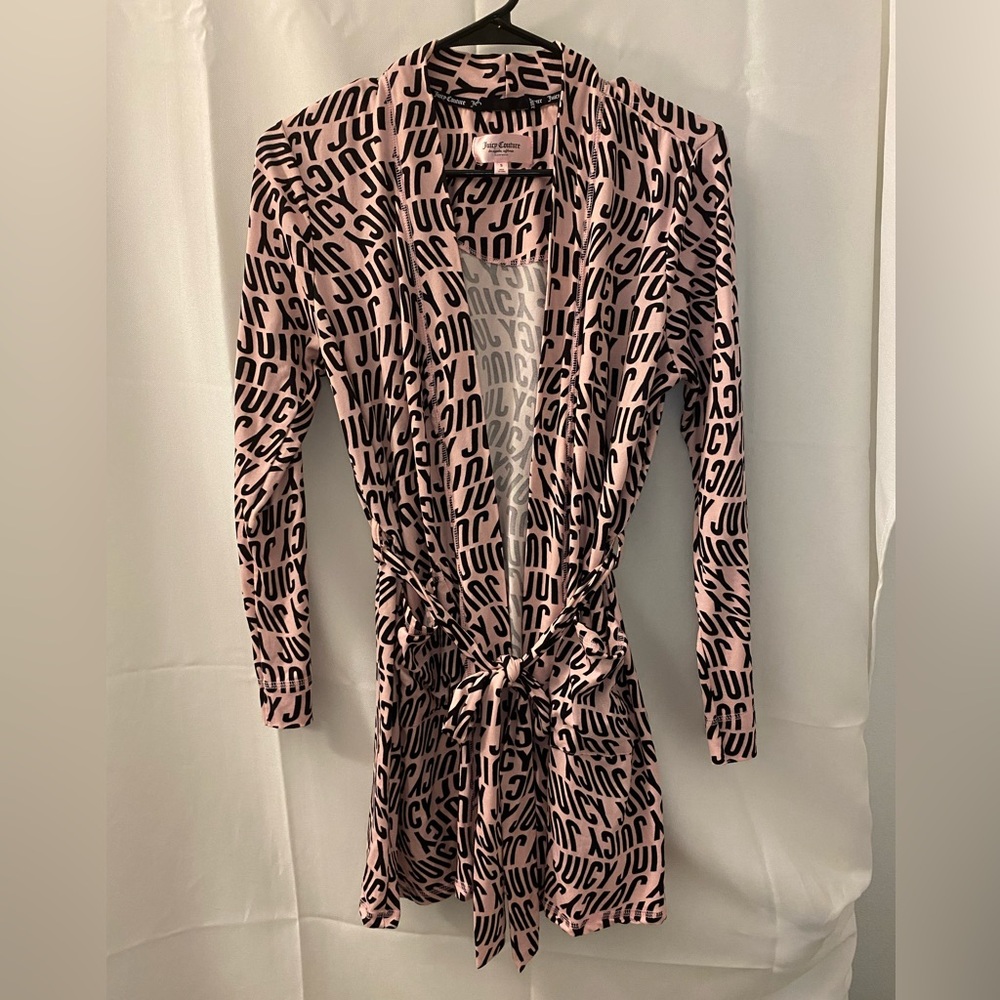 Juicy Couture Pink and Black Robe